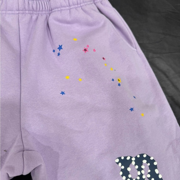 Sp5der Violet Purple Sweatpants authentic - Picture 8 of 14